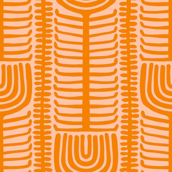 Folk Line Texture Blender Orange Peach