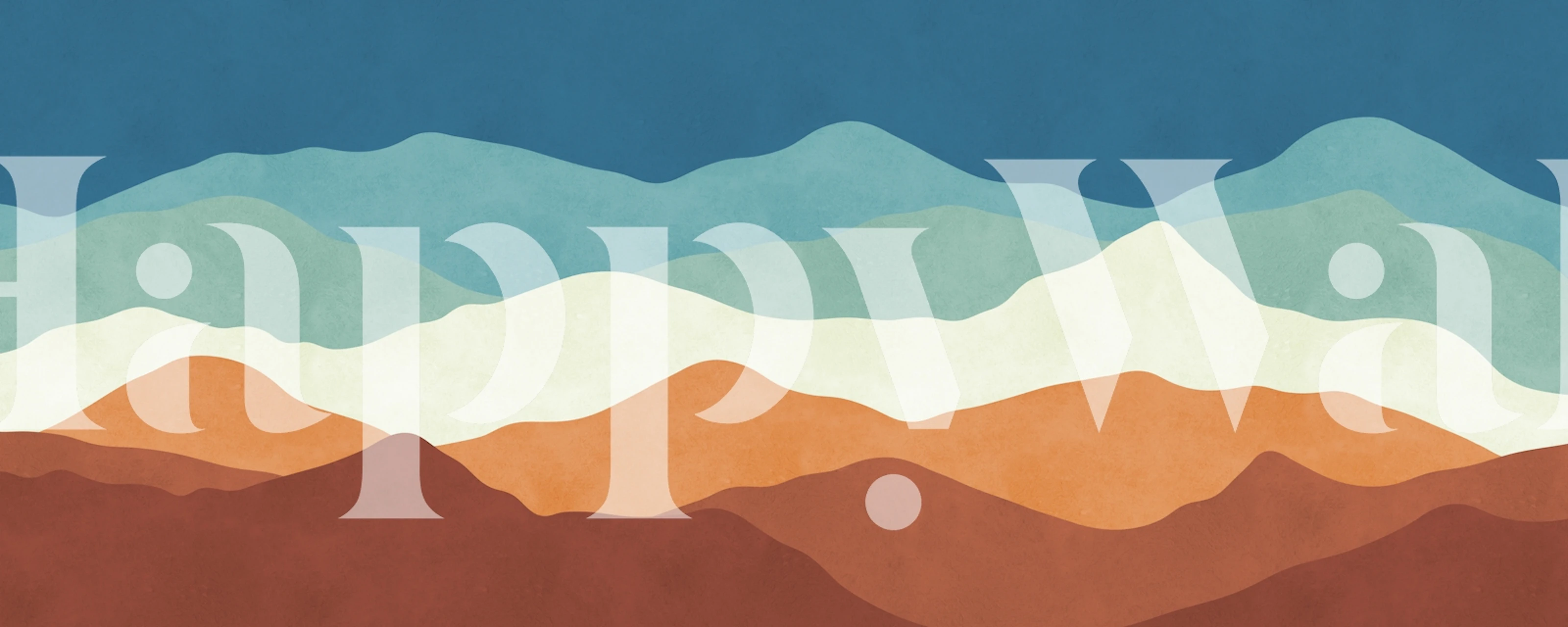 Layered Mountain Horizon wallpaper
