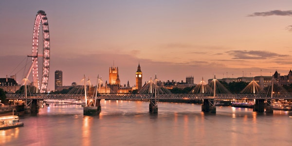 London Skyline Sunset Thames