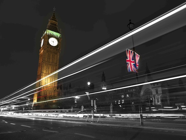London Clock Tower Night Lights
