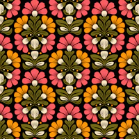 Nordic Floral 1 wallpaper