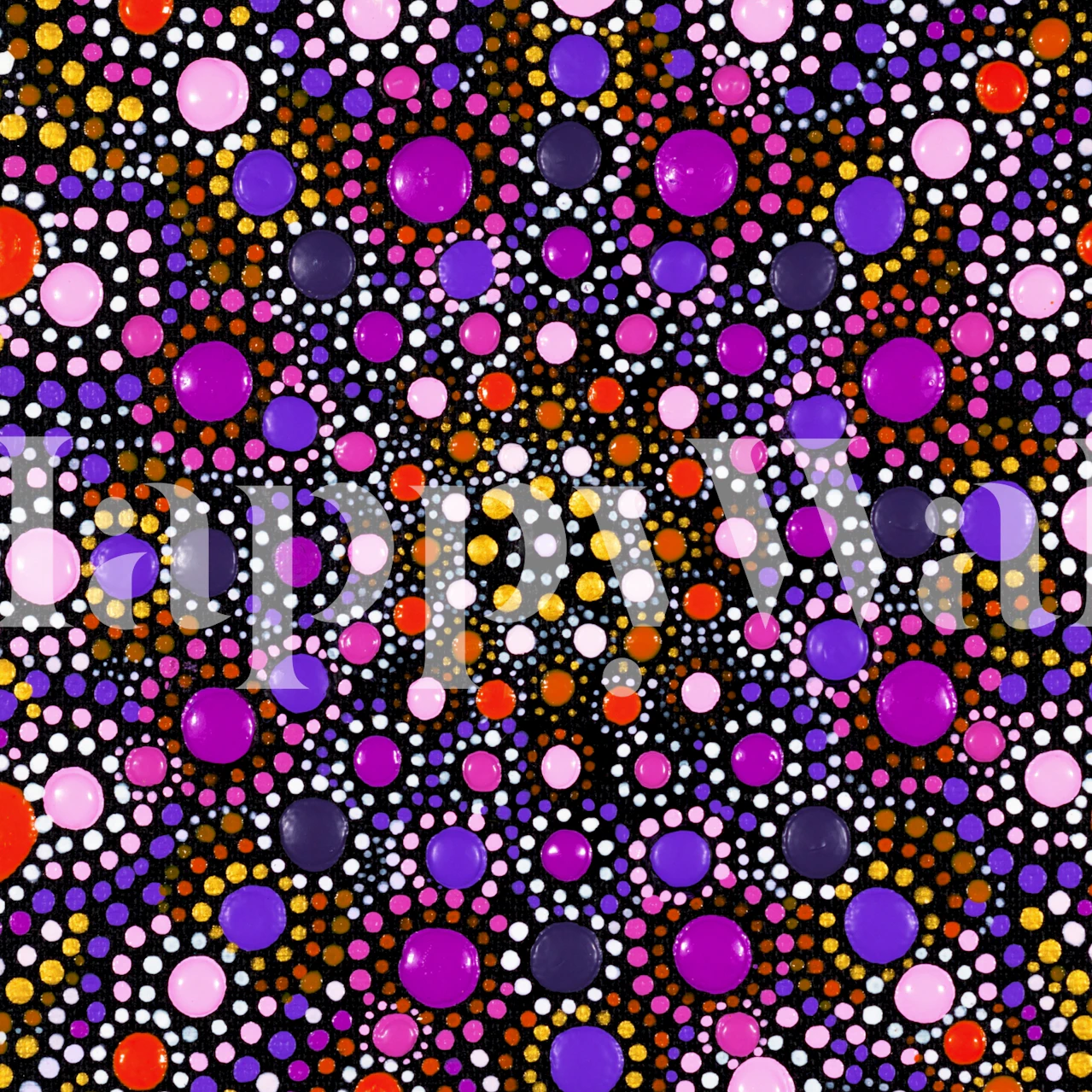 Mesmerize wallpaper pattern on a wall