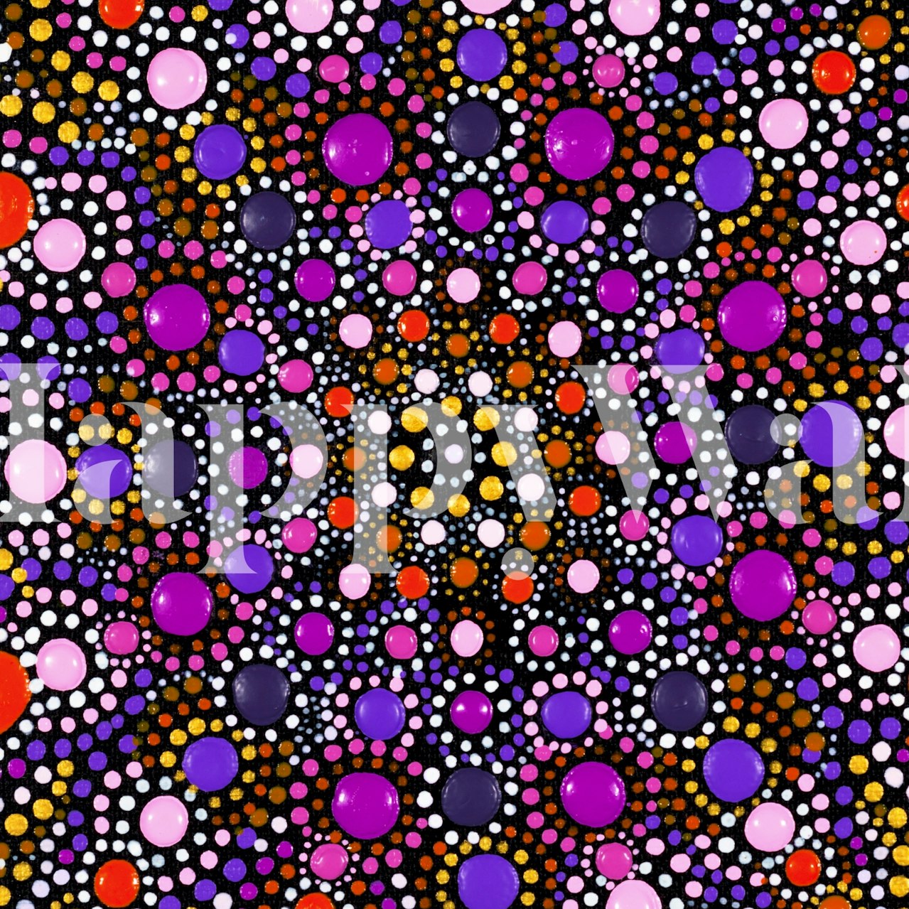 Mesmerize tapetmønster på en vegg