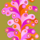 Retro Flower Burst Swirls