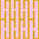 Pink and Mustard Greek Key
