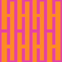 Retro Maze Stripes Pink Orange wallpaper