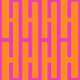 Retro Maze Stripes Pink Orange