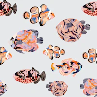 Tropical fishes tapeta