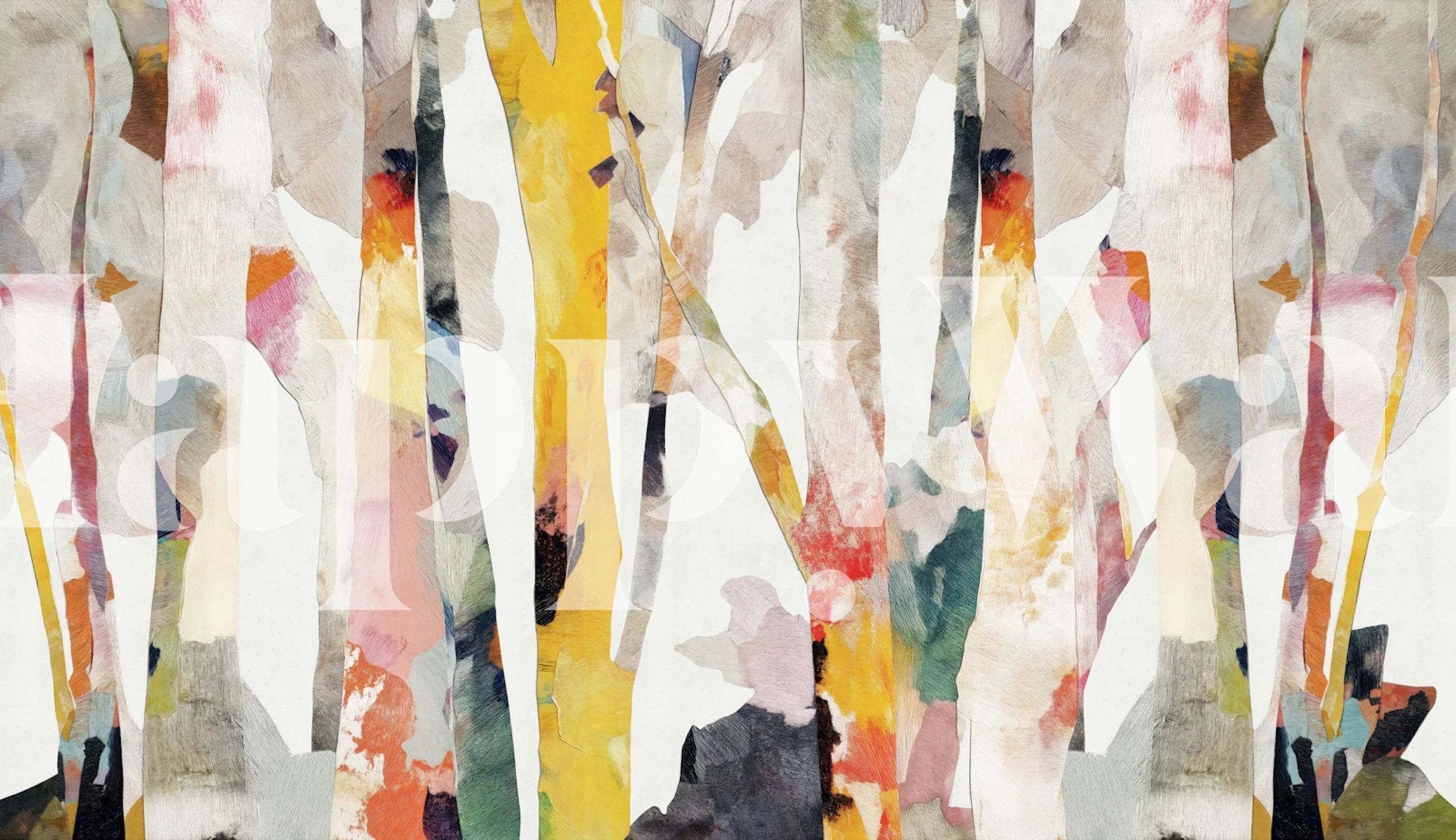 Scandi Birch Trees Minimal wallpaper