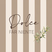 Calm Beige Stripes Italian Quote tapeet