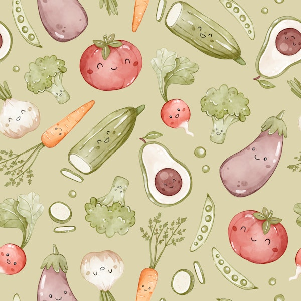 Happy Veggies - green