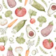 Happy Veggies - white