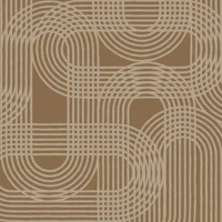 Mid Century Geometric Loops wallpaper
