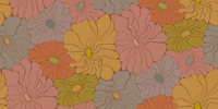 Cool Fluid Flowers - Muted wallpaper