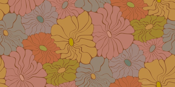 Cool Fluid Flowers - Muted