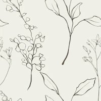 Minimal Botanical Line Art tapeta