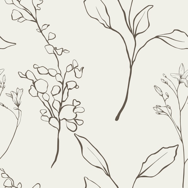 Minimal Botanical Line Art