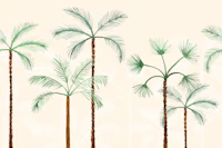 Palm Oasis Soft Beige wallpaper