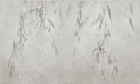 Nosara - Weeping branches and leaves - beige wallpaper