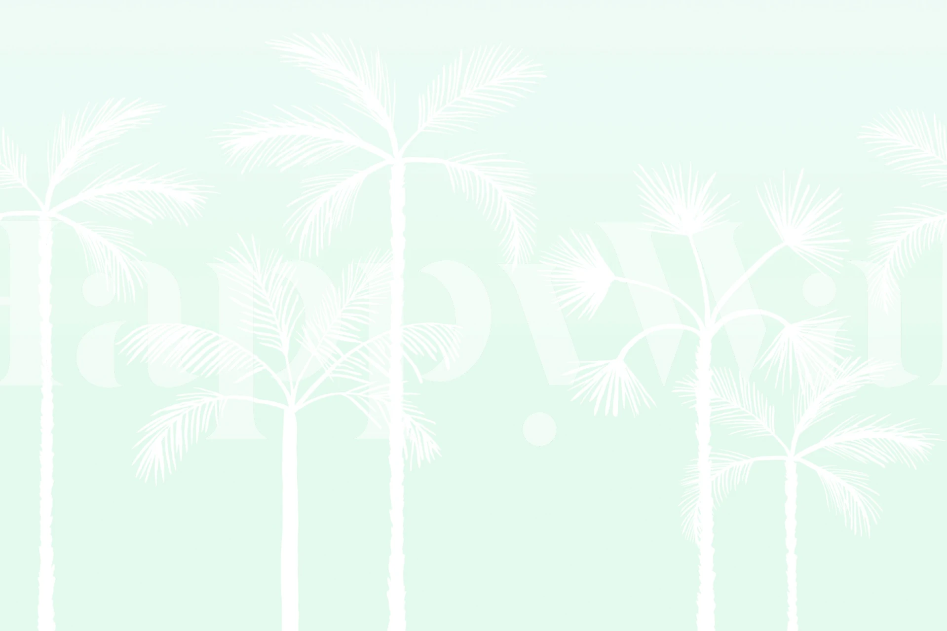 Coastal Palm Shadows Mint tapety