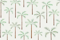 Tropical Palm Trees Sage wallpaper