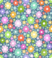 Cheerful Folk Flower Meadow Large wallpaper