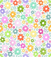 Pastel Flower Power Blooms Small wallpaper