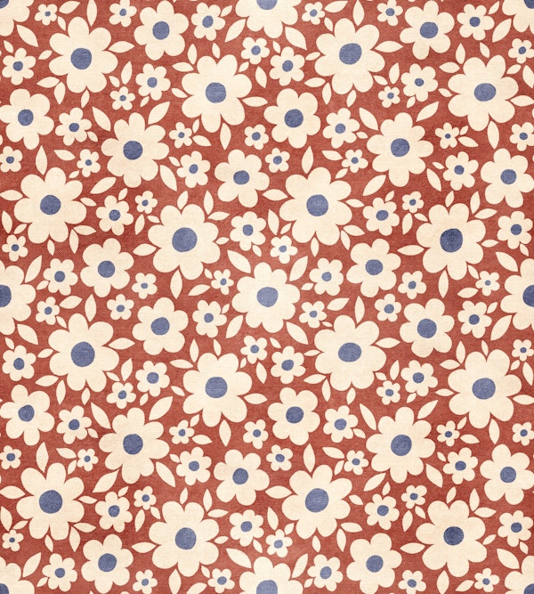 Boho Daisy Meadow Terracotta Small