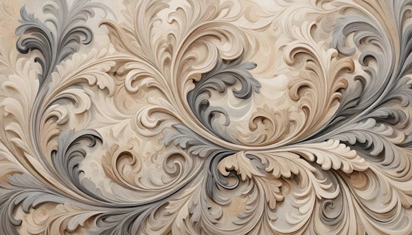 Champagne Baroque Scrolls