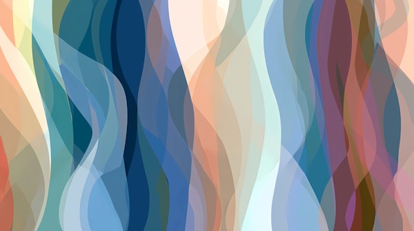 Serene Watercolor Waves