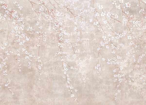 Soft Sakura Branches Beige