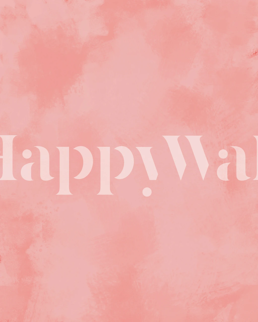 Soft pink watercolor wallpaper in a room