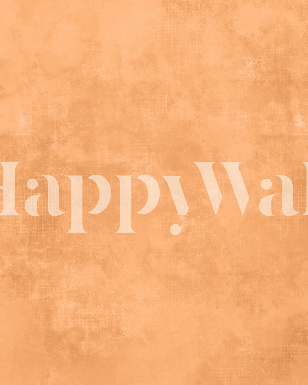 Gentle orange textured wallpaper in a room