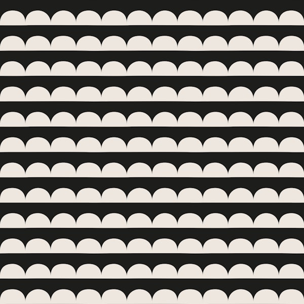 Boho Geometric Arches Black
