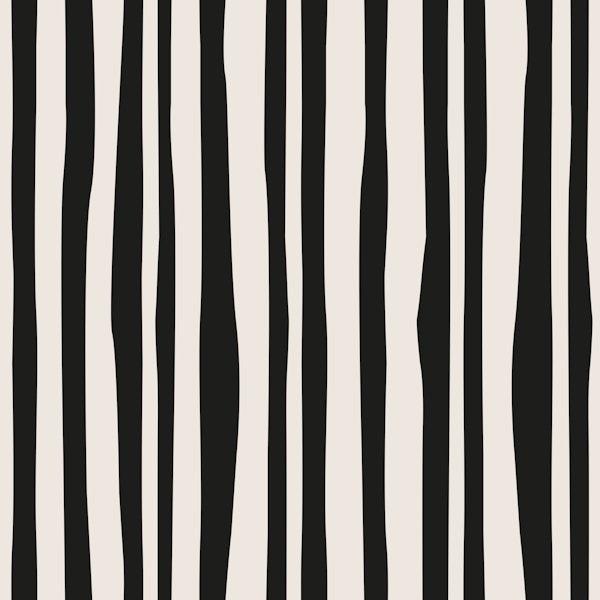 Boho Vertical Stripe Black