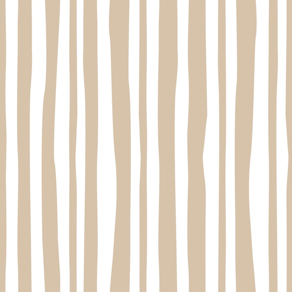 Boho Vertical Stripe Beige