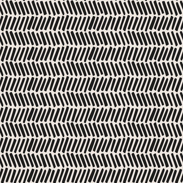 Boho Zig Zag Black