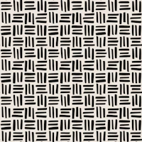 Boho Stripes Grid Black papel de parede
