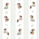 Doxie Pups - vintage stripes olive