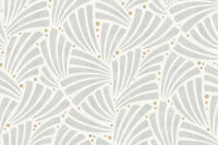abstract leaf shapes - light grey bronze wallpaper