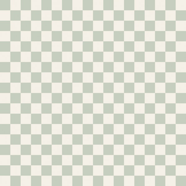 Sage Green Checkerboard