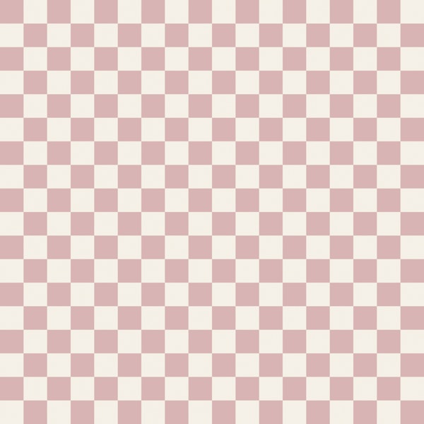 Soft Pink Checker Tiles