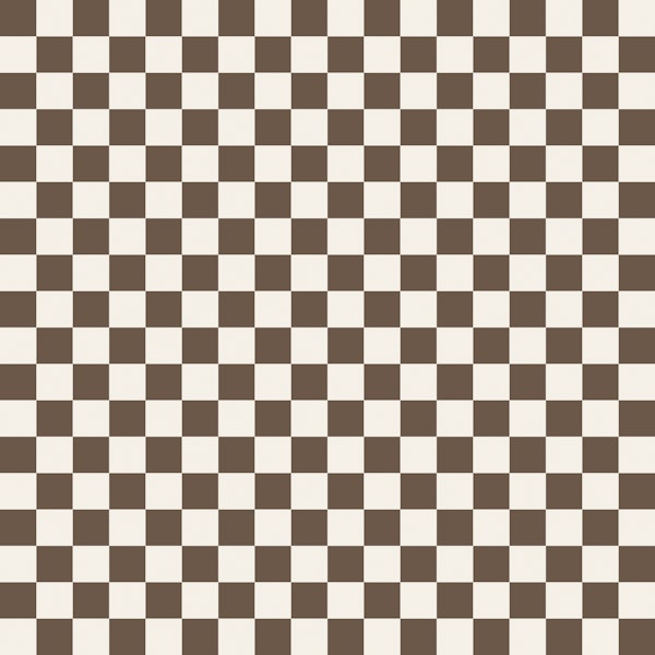 Mocha Cream Checkerboard