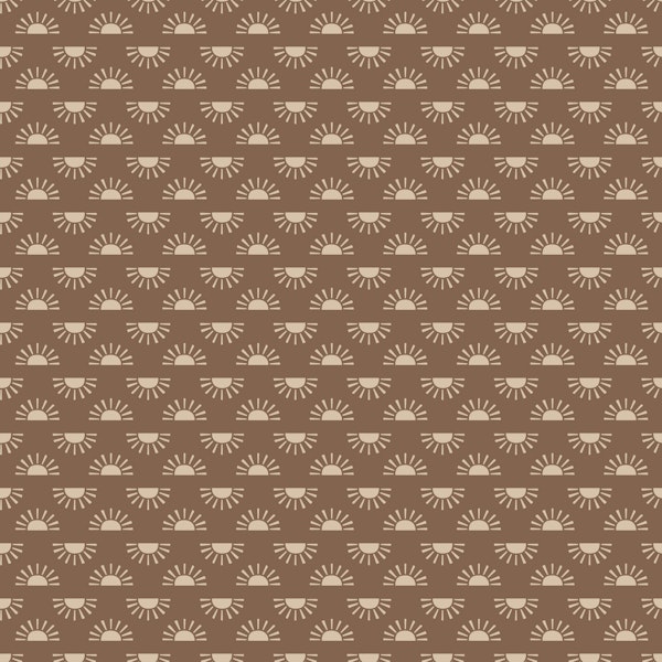 Boho Sunrise Repeat Brown