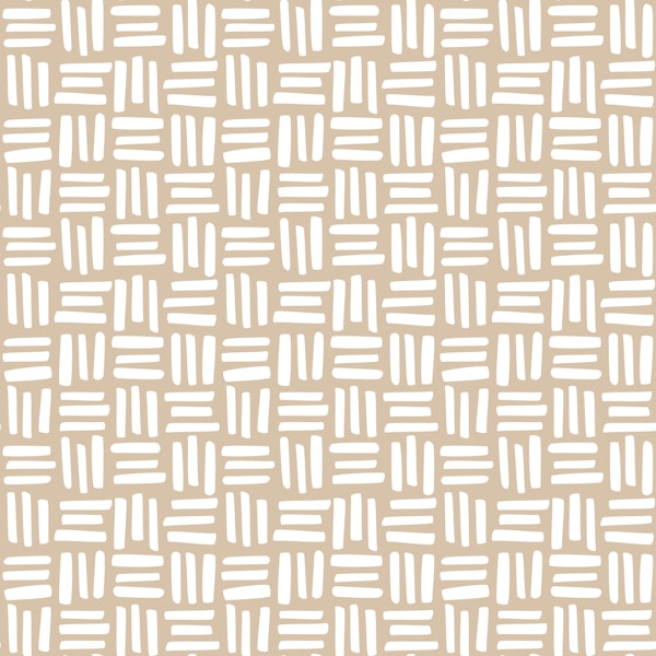 Boho Stripes Grid Beige