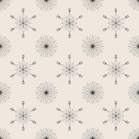 Boho Mandala Flowers Wool wallpaper