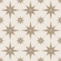 Boho Scandinavian Star Beige tapet