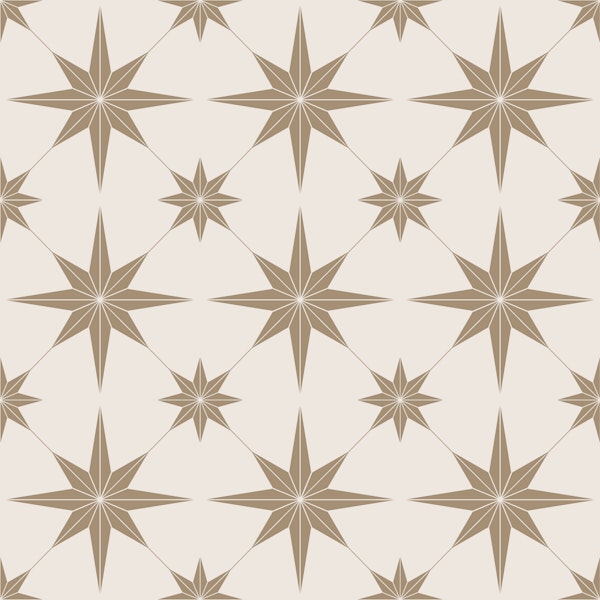Boho Scandinavian Star Beige
