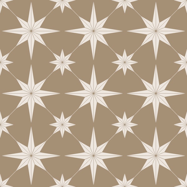 Boho Scandinavian Star Brown