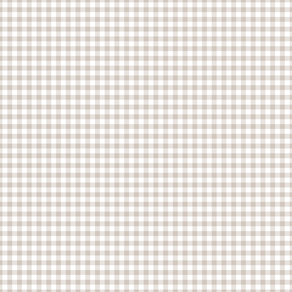 Taupe Gingham Check